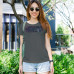 Blue Glam Cotton T-shirt Purple.Sedona