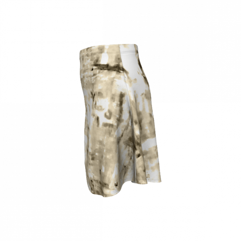 Flare Skirt Behind Stars in Silver-2