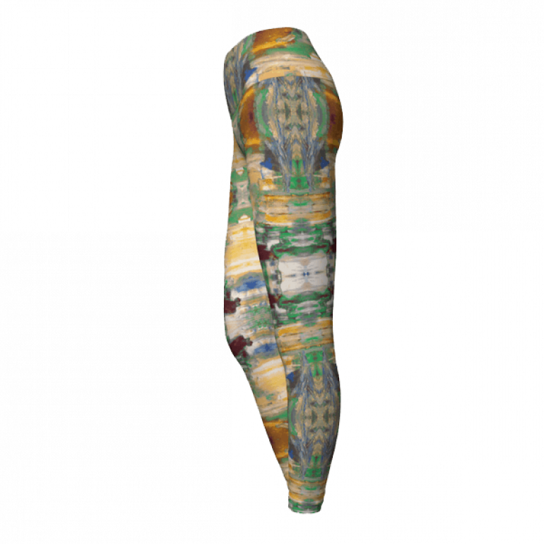 Yoga Leggings Malta Green Trees-6