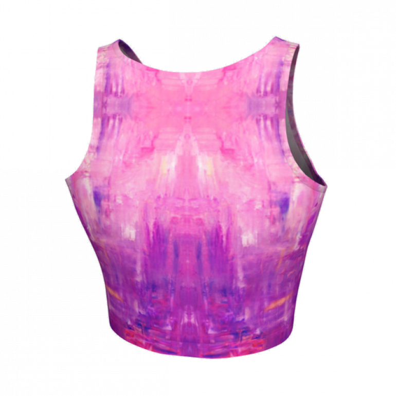 Crop Top Purple  star 2-4