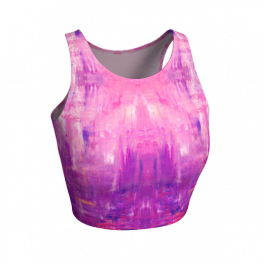 Crop Top Purple  star 2