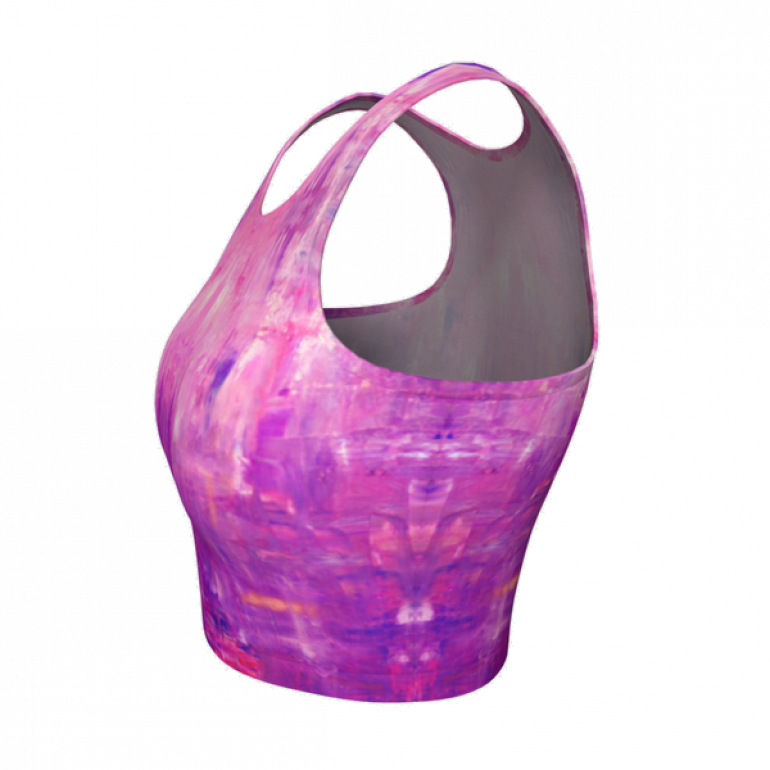 Crop Top Purple  star 2-3