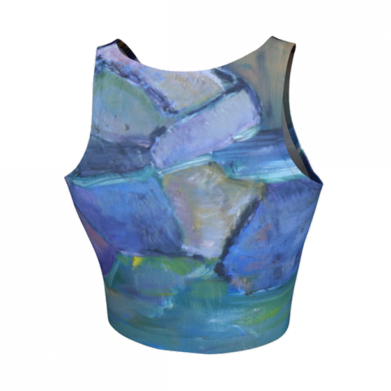 Crop Top Blue Stone-5