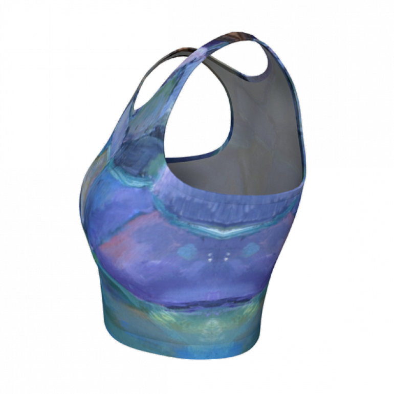 Crop Top Blue Stone-4