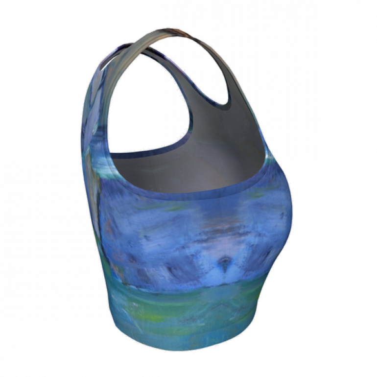 Crop Top Blue Stone-3